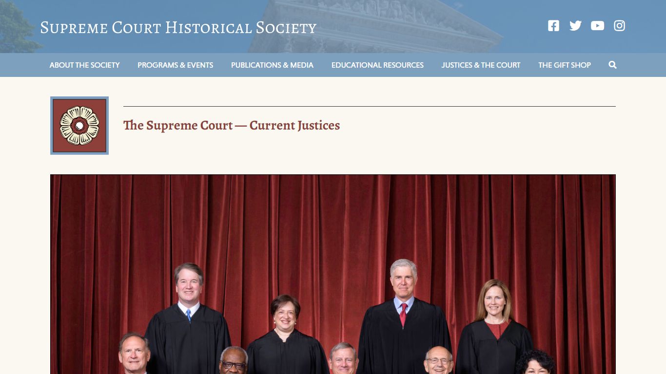 The Supreme Court — Current Justices